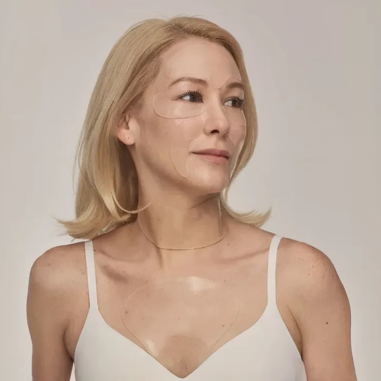 Kit Completo Placas Flexíveis de Silicone Certaskin – Pescoço, Colo, Testa, Olhos & Sorriso